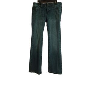 Ann Taylor LOFT Jeans Size 4 Petites Original Boot Dark Wash 5-Pockets Solid